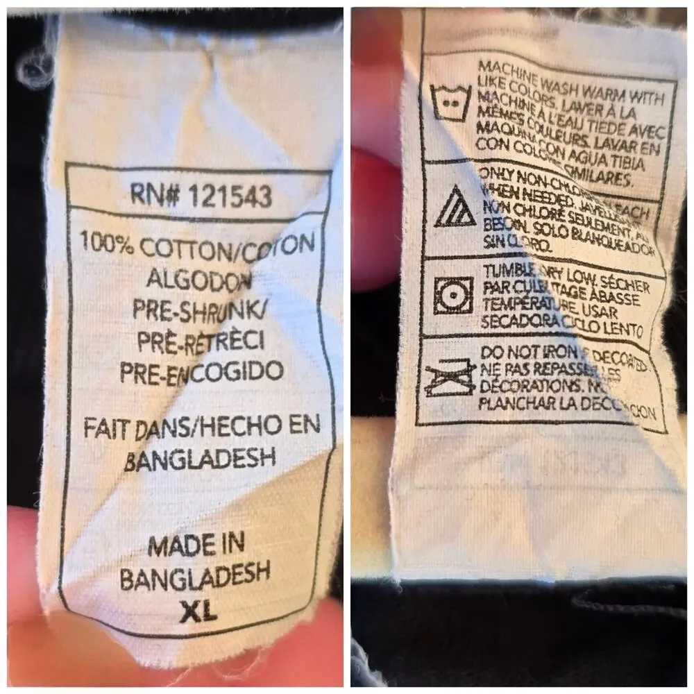 AiC Tshirt  XL Black Graphic Print Cotton Alice Chains Black Gives Way Blue 2010 - Picture 4 of 10